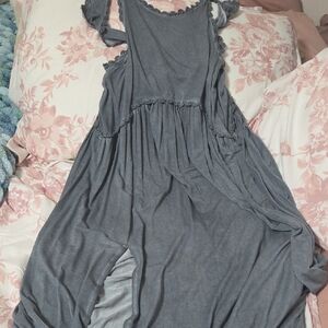 Elegant Gray Women's Dress